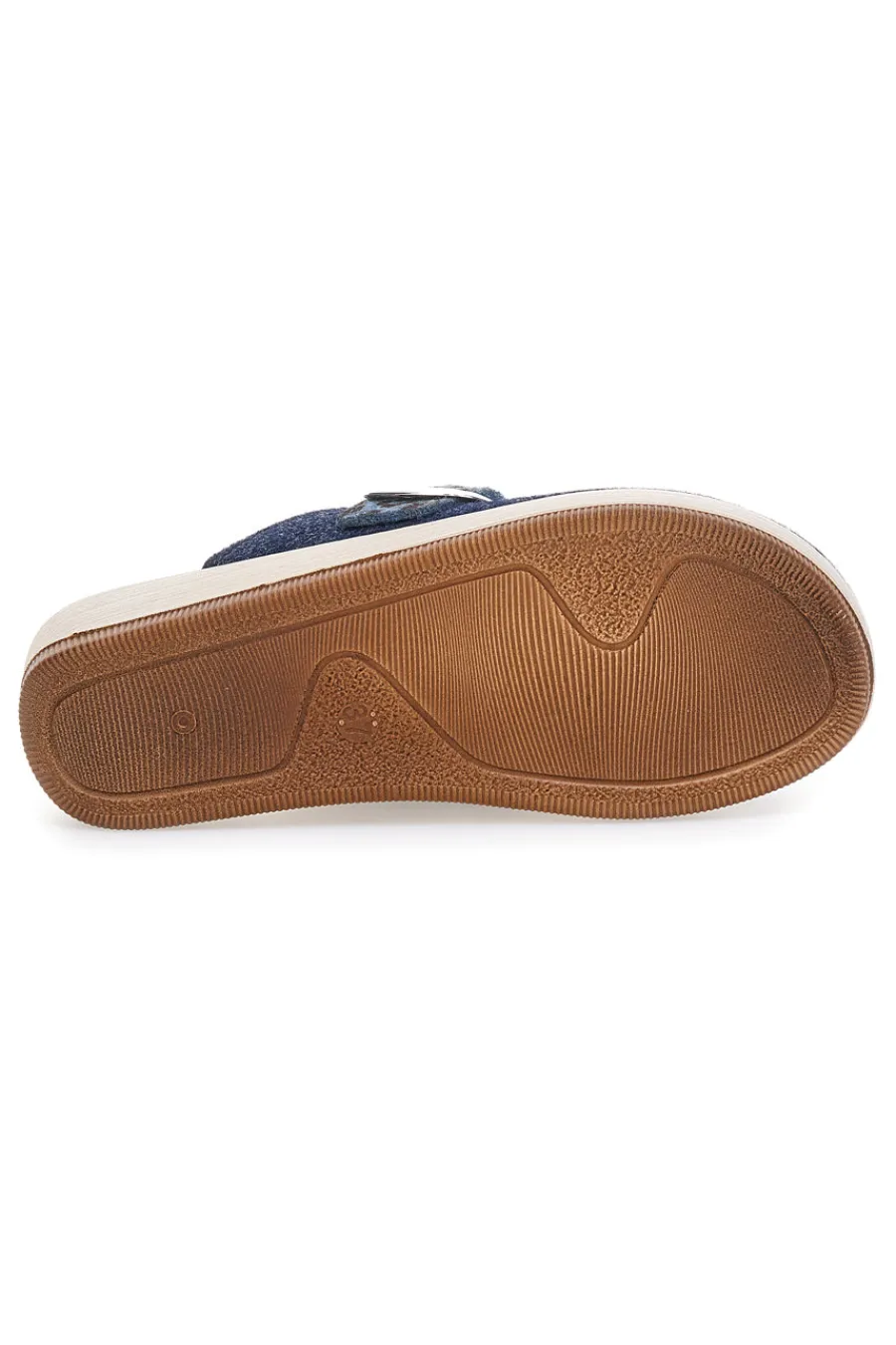 Ciabatte blu con fibbia leopardata e plantare anatomico 40 GC-INBLU Online