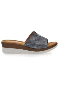 Ciabatte Blu con Platform 6526-LINEA COMODA Discount