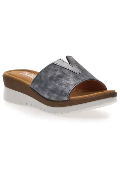 Ciabatte Blu con Platform 6526-LINEA COMODA Discount