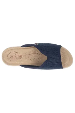 Ciabatte blu con sottopiede in vera pelle antiscivolo 90T40429FE-FLY FLOT Best