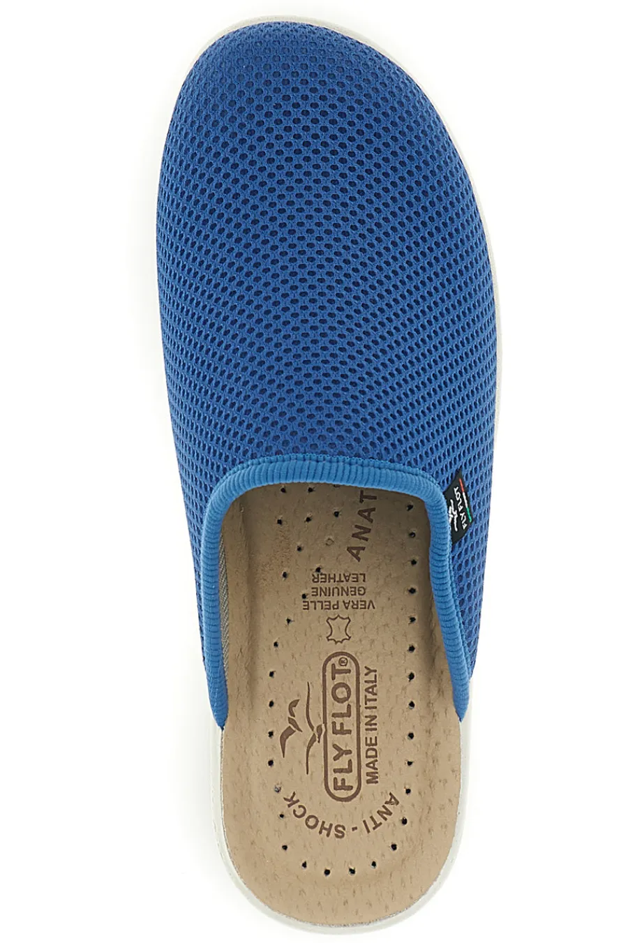 Ciabatte blu con sottopiede in vera pelle antiscivolo 90830368FE-FLY FLOT Clearance