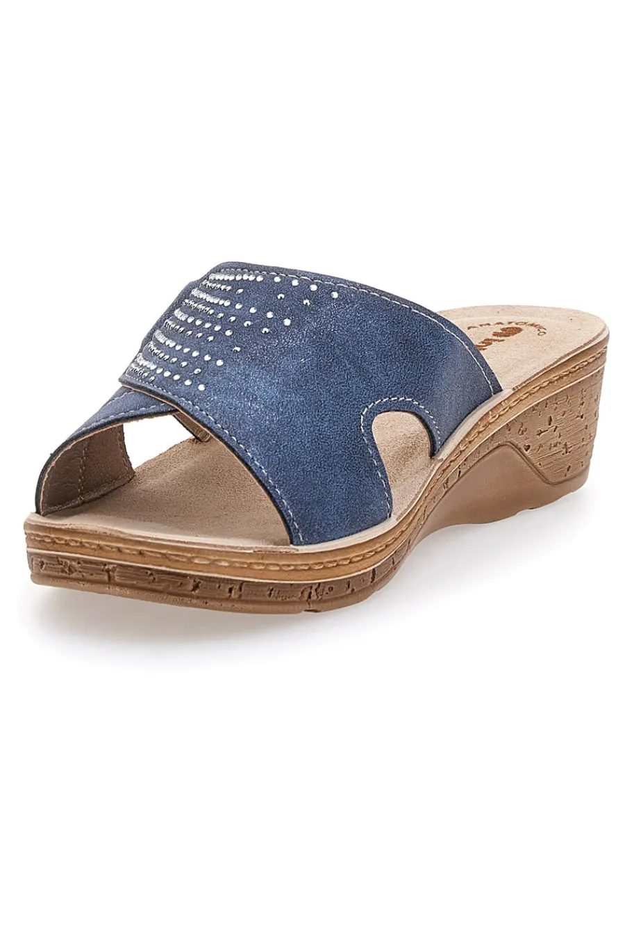 Ciabatte Blu Con Strass 02 Pv-INBLU Sale