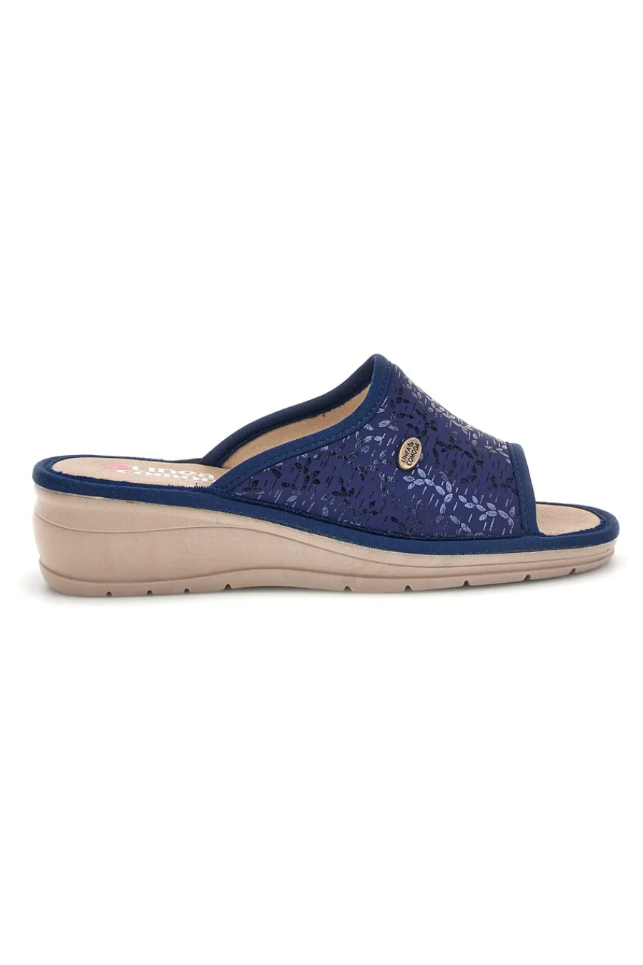Ciabatte Blu con zeppa comfort 7555-LINEA COMODA Best