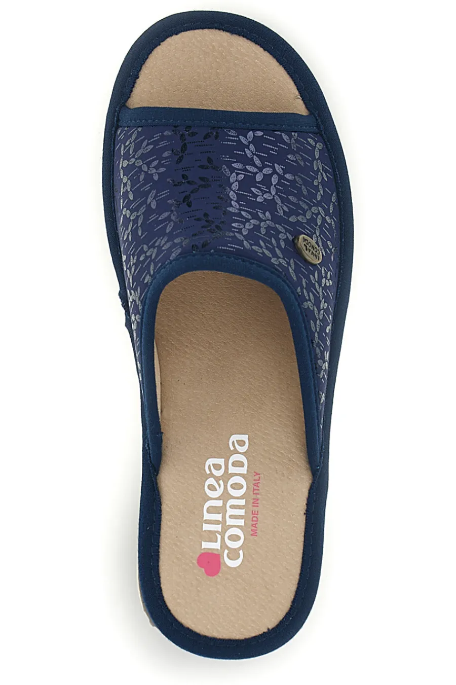 Ciabatte Blu con zeppa comfort 7555-LINEA COMODA Best