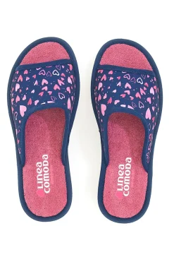 Ciabatte Blu e Rosa Made in Italy 6974-LINEA COMODA New
