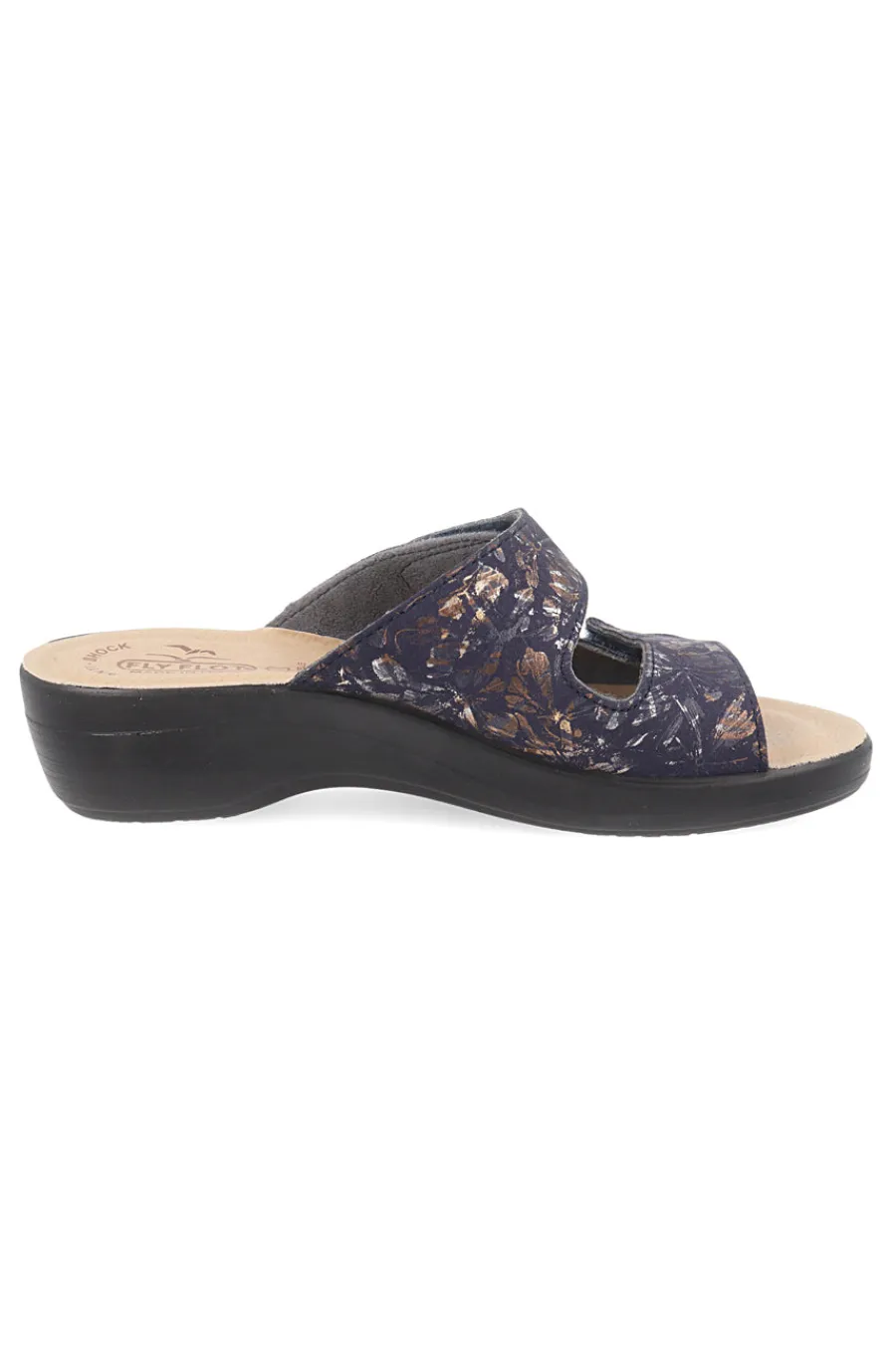 Ciabatte blu in vera pelle anatomiche 90T50B18CE-FLY FLOT Best