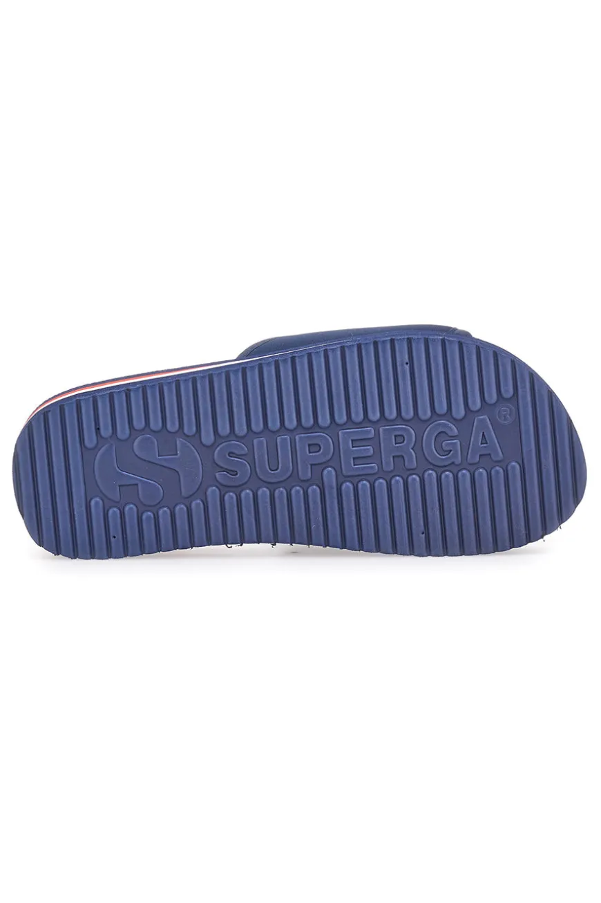 Ciabatte blu navy fascia logo SUPERGA S24E701