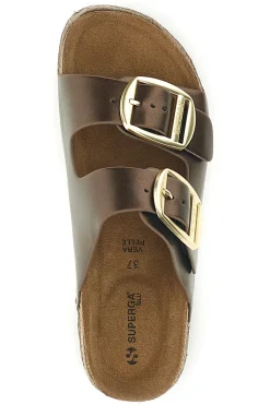 Ciabatte bronzo con doppia fibbia S11T627-SUPERGA Clearance