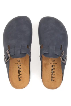 Ciabatte Chiuse Nere con Sottopiede in Pelle Made in Italy 335A013PR-PITTARELLO TIERRA Hot