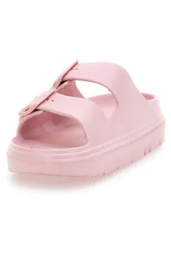 Ciabatte Chunky Rosa Con Doppia Fascia 12-WOZ Outlet
