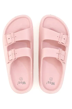 Ciabatte Chunky Rosa Con Doppia Fascia 12-WOZ Outlet