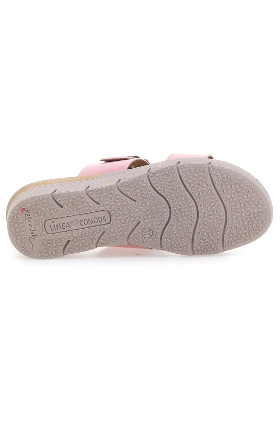 Ciabatte cipria con fibbia e fondo rialzato 8164V-LINEA COMODA Clearance
