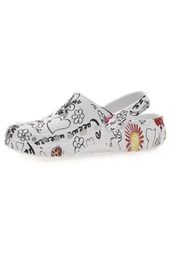 Ciabatte clog da donna multicolor con stampa floreale 6-WOZ Discount