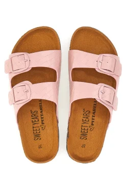 Ciabatte con Fibbia Rosa 8381-SWEET YEARS