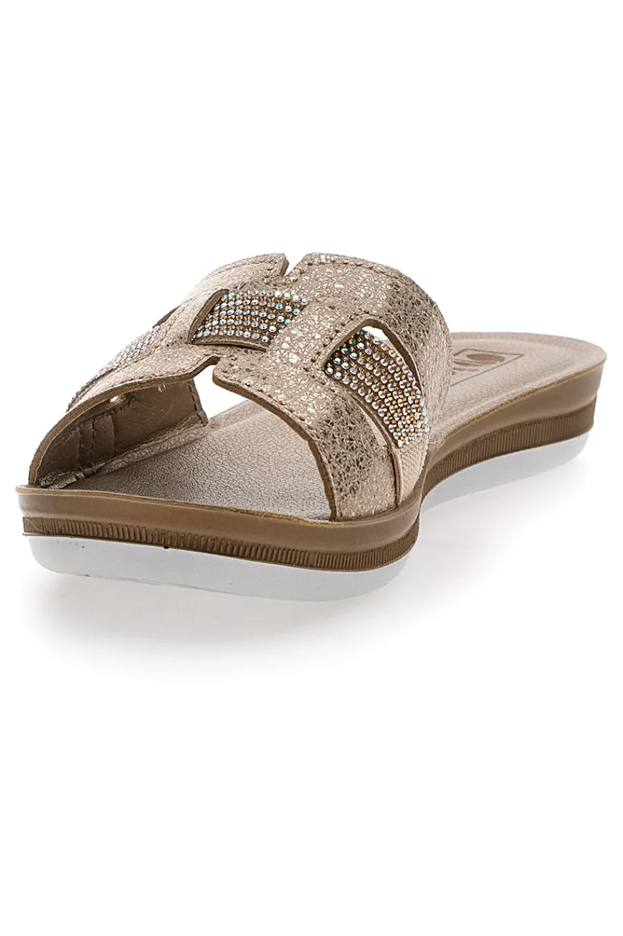 Ciabatte con Strass Gold 50 BA-INBLU Outlet