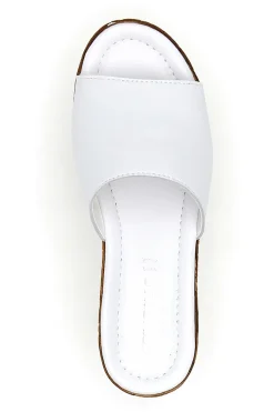 Ciabatte con Zeppa Bianche Love 2800-PITTARELLO Outlet