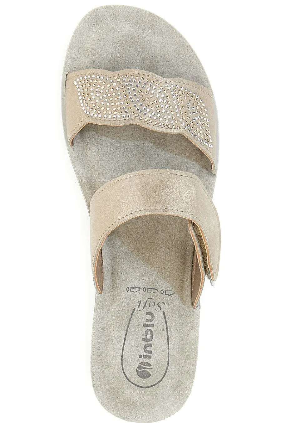 Ciabatte con Zeppa 4 Se Grigio-INBLU Discount