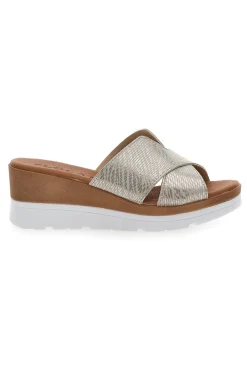 Ciabatte con Zeppa Platino 11072411-PLOCADI Discount