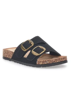 Ciabatte da donna nere con doppia fibbia Pittarello FC2084J1-PITTARELLO SUN Outlet