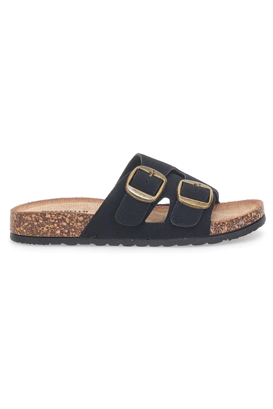 Ciabatte da donna nere con doppia fibbia Pittarello FC2084J1-PITTARELLO SUN Outlet