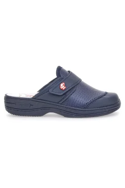 Ciabatte Da Lavoror 1568 Blu Vera Pelle-MRS CHEF Discount