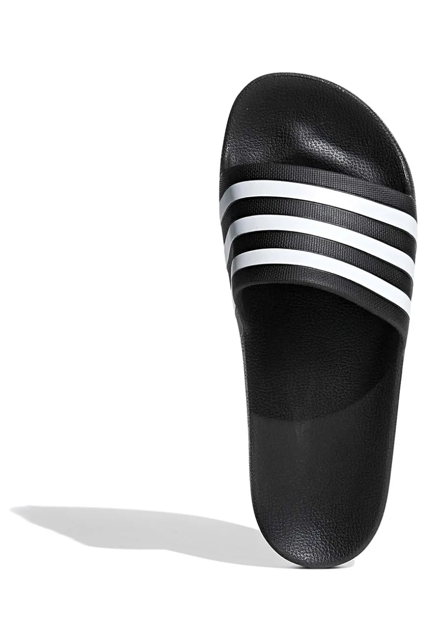 Ciabatte da Piscina nere con strisce Adidas Adilette Aqua
