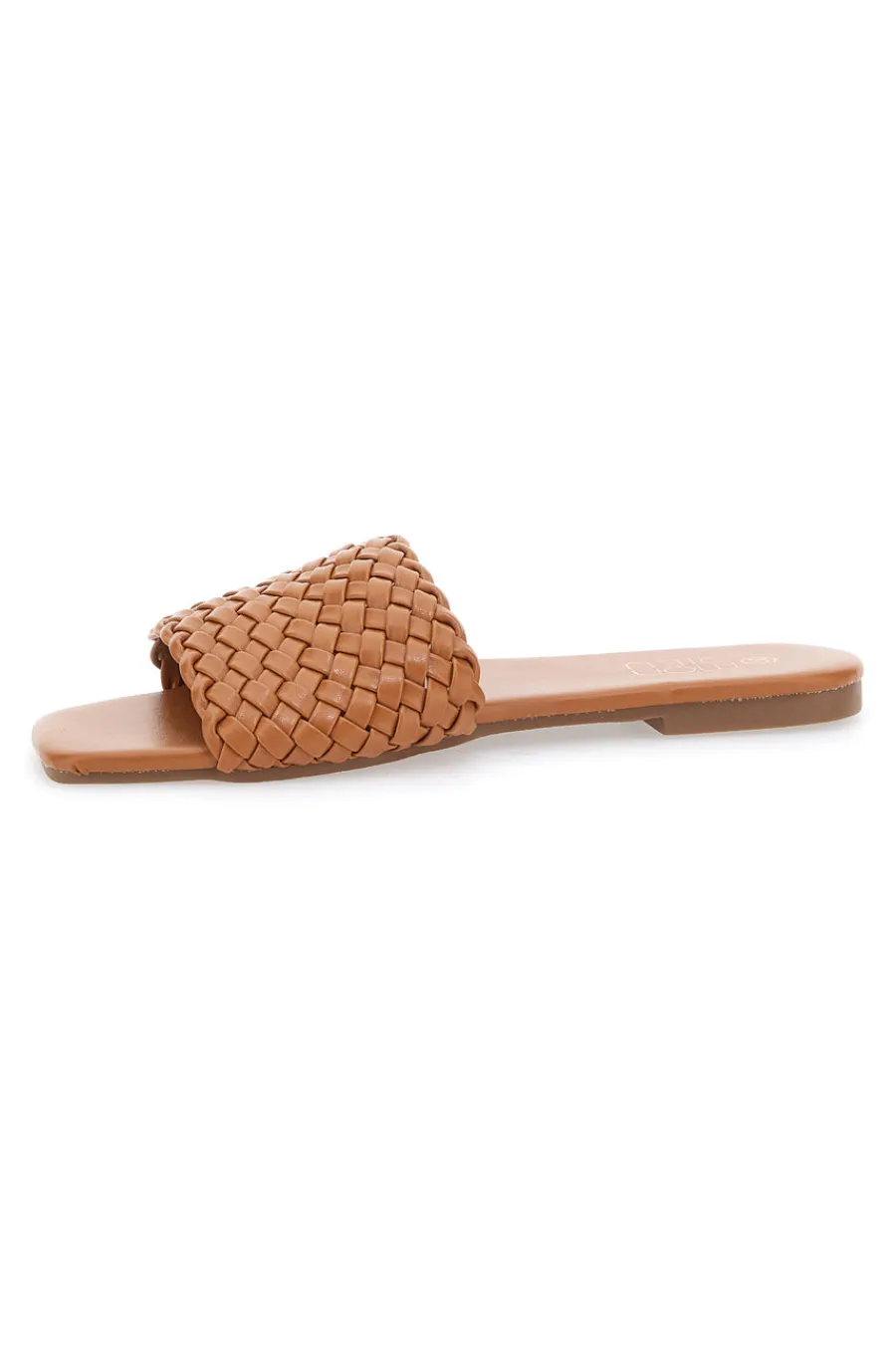 Ciabatte Flat Cognac Con Fascia Incrociata 5410-MON DIEU Best