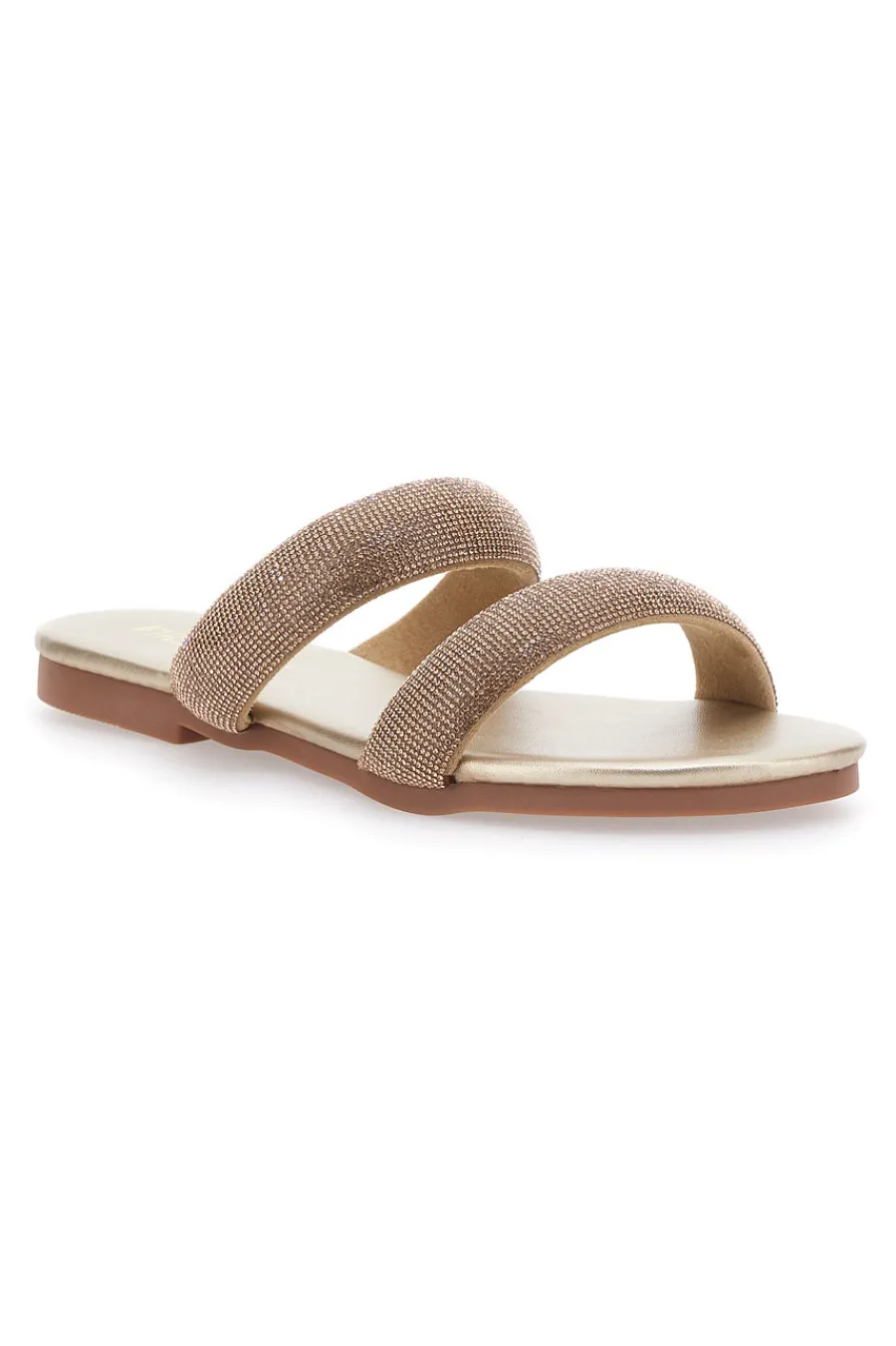 Ciabatte Flat Con Strass Dorati 439-FIRST LADY Best