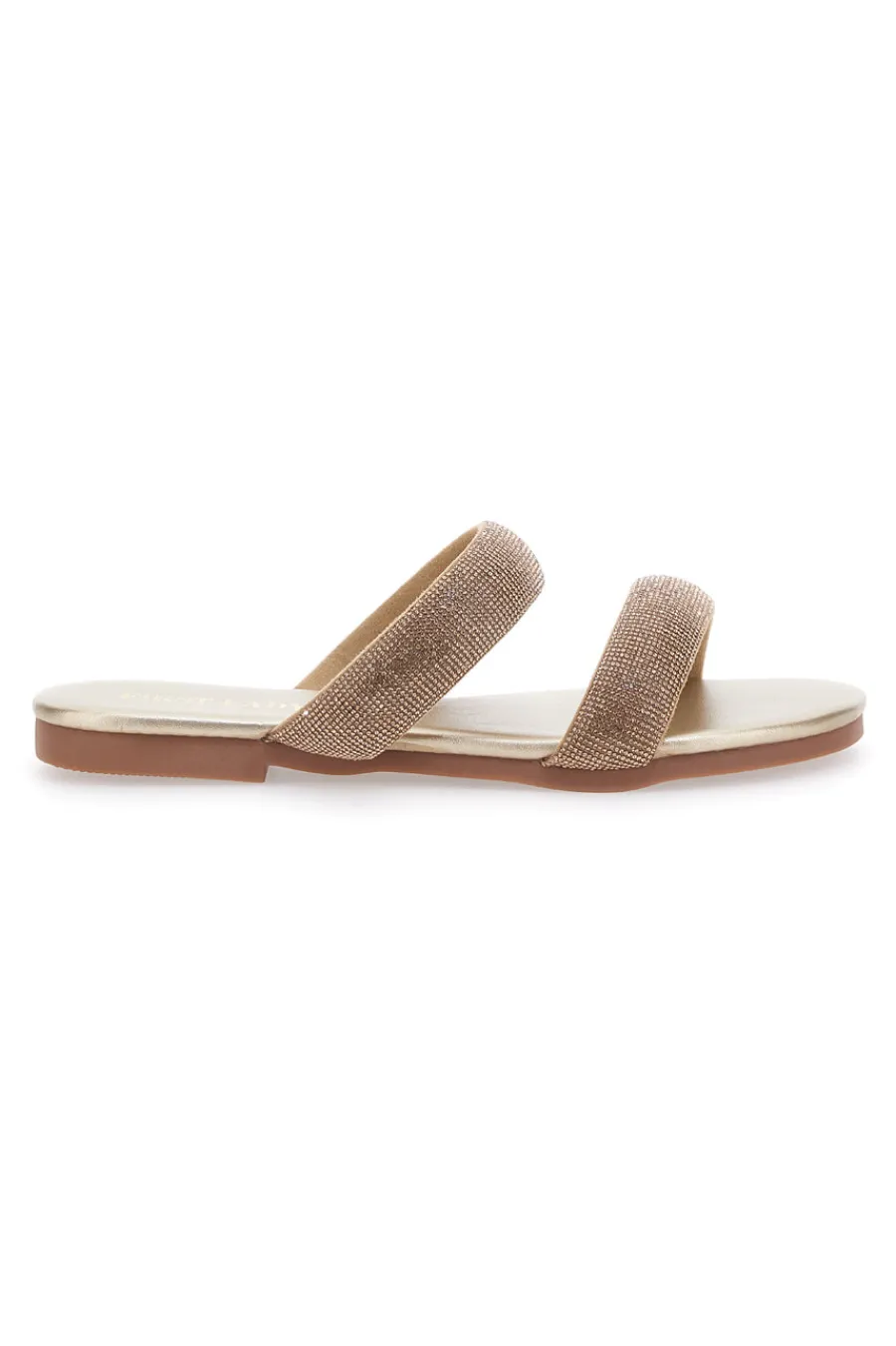 Ciabatte Flat Con Strass Dorati 439-FIRST LADY Best