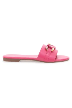 Ciabatte Flat Rosa Con Catena 3396-MON DIEU Hot