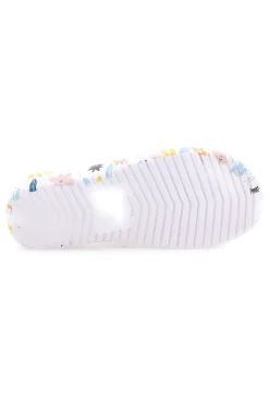 Ciabatte floreali multicolor fascia incrociata 711-2T2L
