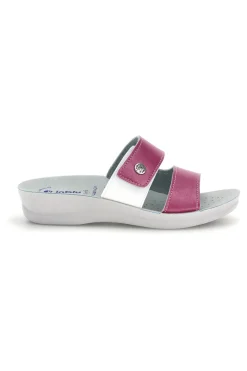 Ciabatte fucsia e bianche con plantare anatomico 63 VR-INBLU Outlet