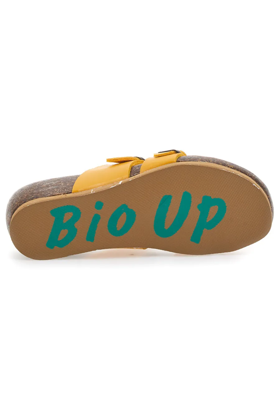Ciabatte Gialle Made In Italy Con Sottopiede In Vera Pelle 22710-BIO UP Outlet