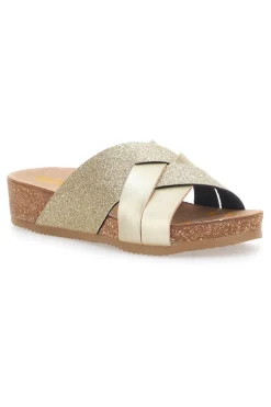 Ciabatte Gold con Glitter 293520-PITTARELLO BIO Clearance