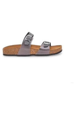 Ciabatte Grigie con Doppia Fibbia 335A006SR-PITTARELLO TIERRA Sale