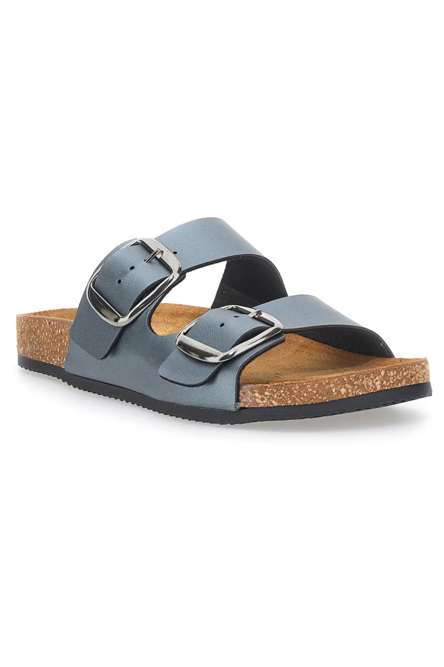 Ciabatte Grigie con Doppia Fibbia Made in Italy 335A20630SR-PITTARELLO TIERRA Discount