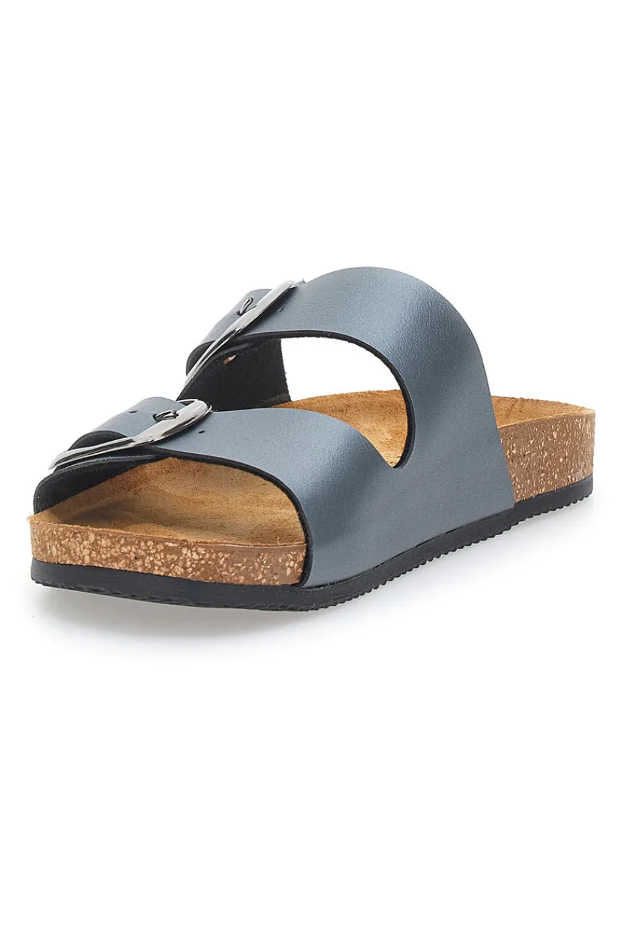 Ciabatte Grigie con Doppia Fibbia Made in Italy 335A20630SR-PITTARELLO TIERRA Discount