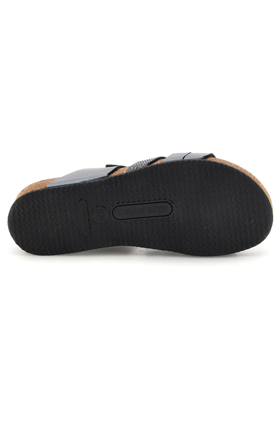 Ciabatte grigio sottopiede in vera pelle 293A410SR-PITTARELLO ECO
