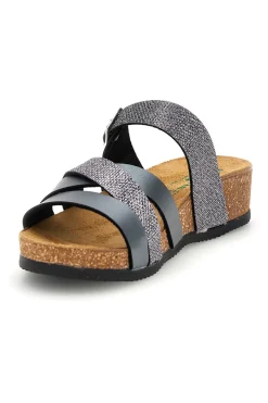 Ciabatte grigio sottopiede in vera pelle 293A410SR-PITTARELLO ECO
