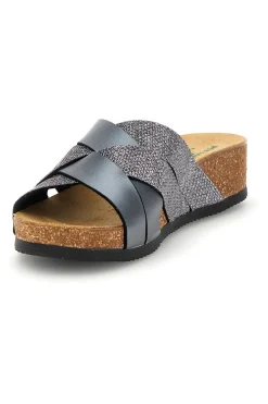 Ciabatte grigio sottopiede in vera pelle 293A520SR-PITTARELLO ECO Best