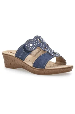 Ciabatte 2684 Navy con Strass-INBLU Best