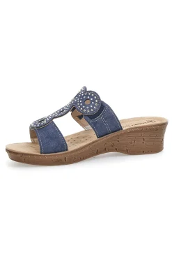 Ciabatte 2684 Navy con Strass-INBLU Best