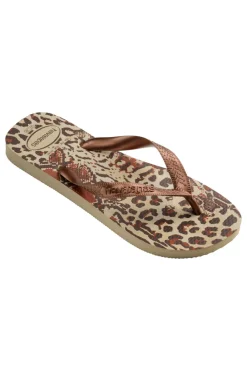 Ciabatte Infradito Beige e Marrone Effetto Maculato Top Animal-HAVAIANAS Best