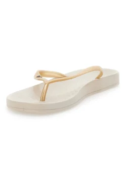 Ciabatte Infradito Beige/Gold Anatomica Tan Fem-IPANEMA Online