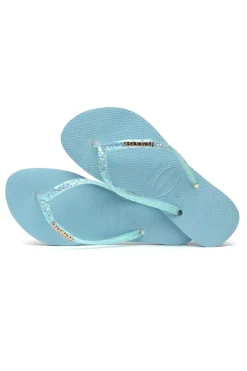 Ciabatte Infradito Slim Flourish Azzurre-HAVAIANAS Best