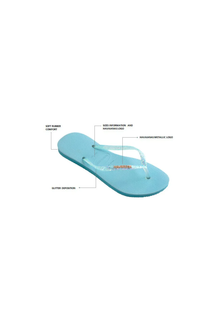 Ciabatte Infradito Slim Flourish Azzurre-HAVAIANAS Best