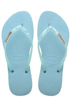 Ciabatte Infradito Slim Flourish Azzurre-HAVAIANAS Best