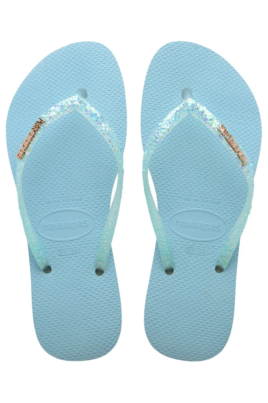 Ciabatte Infradito Slim Flourish Azzurre-HAVAIANAS Best