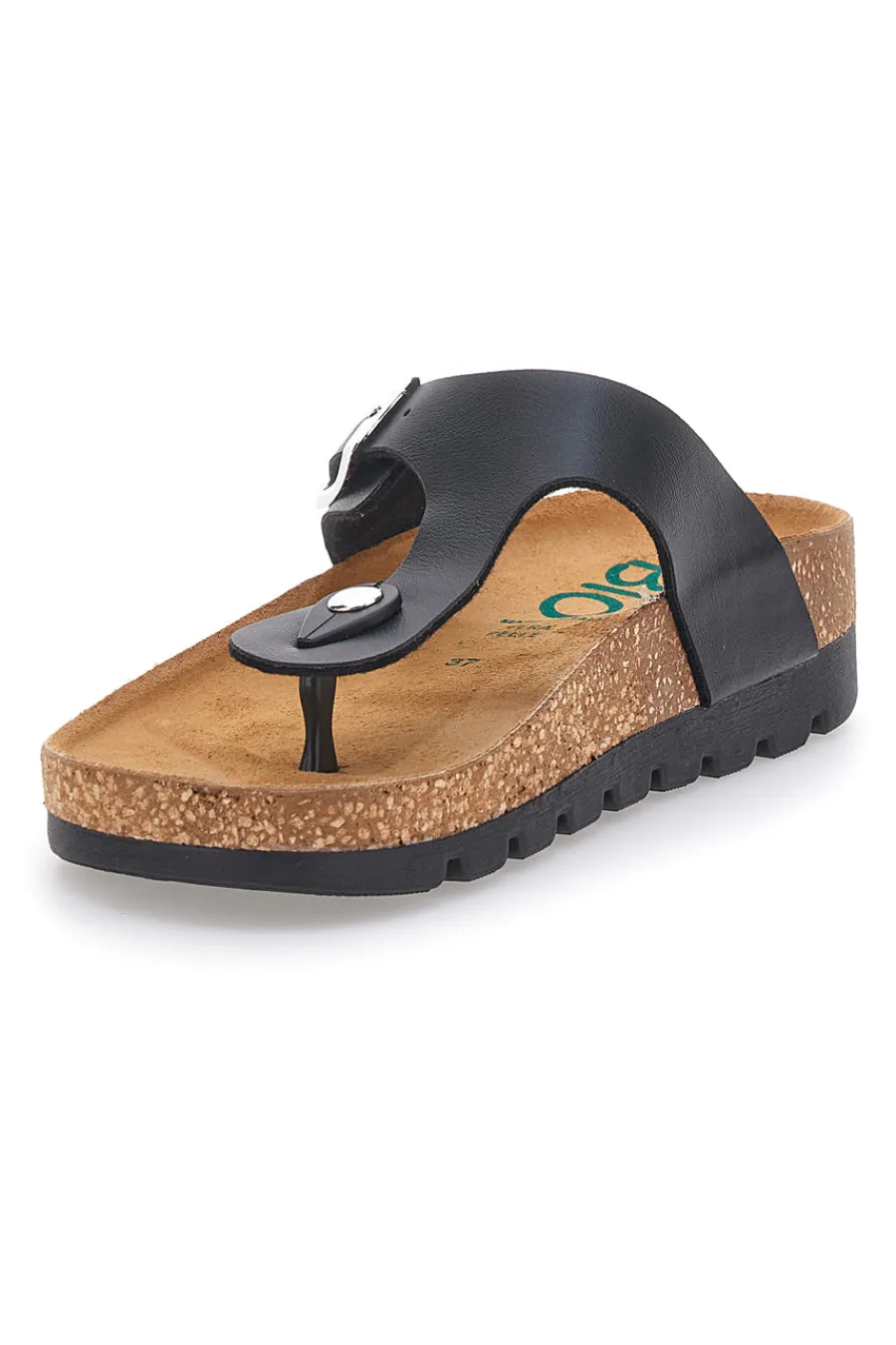 Ciabatte Infradito nere con plantare anatomico 335P2177SR-PITTARELLO BIO Hot