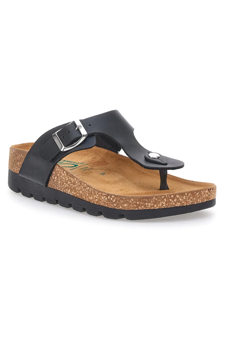 Ciabatte Infradito nere con plantare anatomico 335P2177SR-PITTARELLO BIO Hot